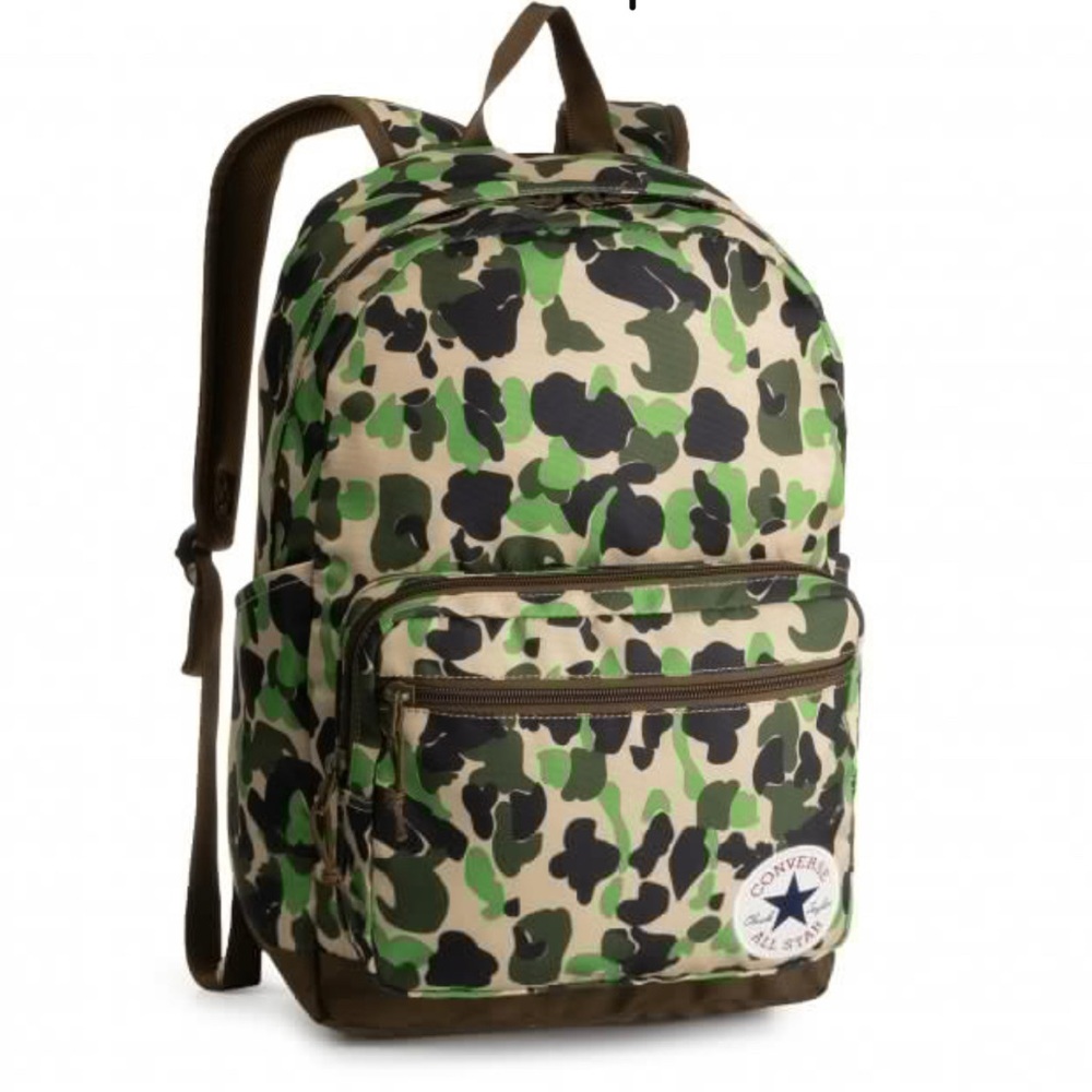 💖MEGA SALE💖SCHOOL Converse GO 2 Backpack Camo Green Unisex 10017272-a04